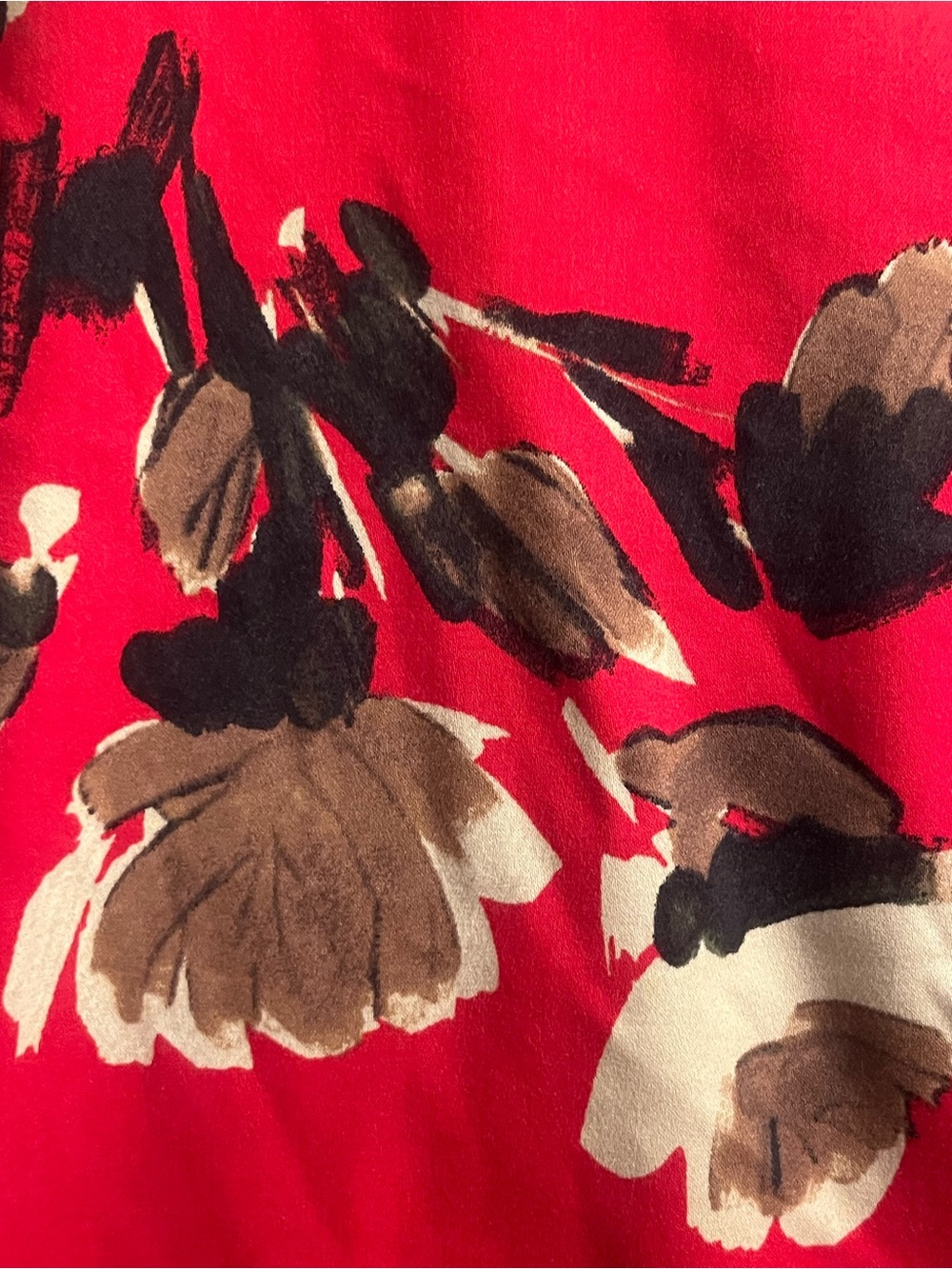 Chicos Red Floral Women’s Leggings. Cherry. Tomato. Bold. Dopamine. Whimsy. - Picture 2 of 4